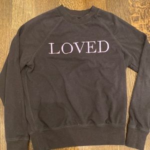 Women’s spiritual gangster sweatshirt.